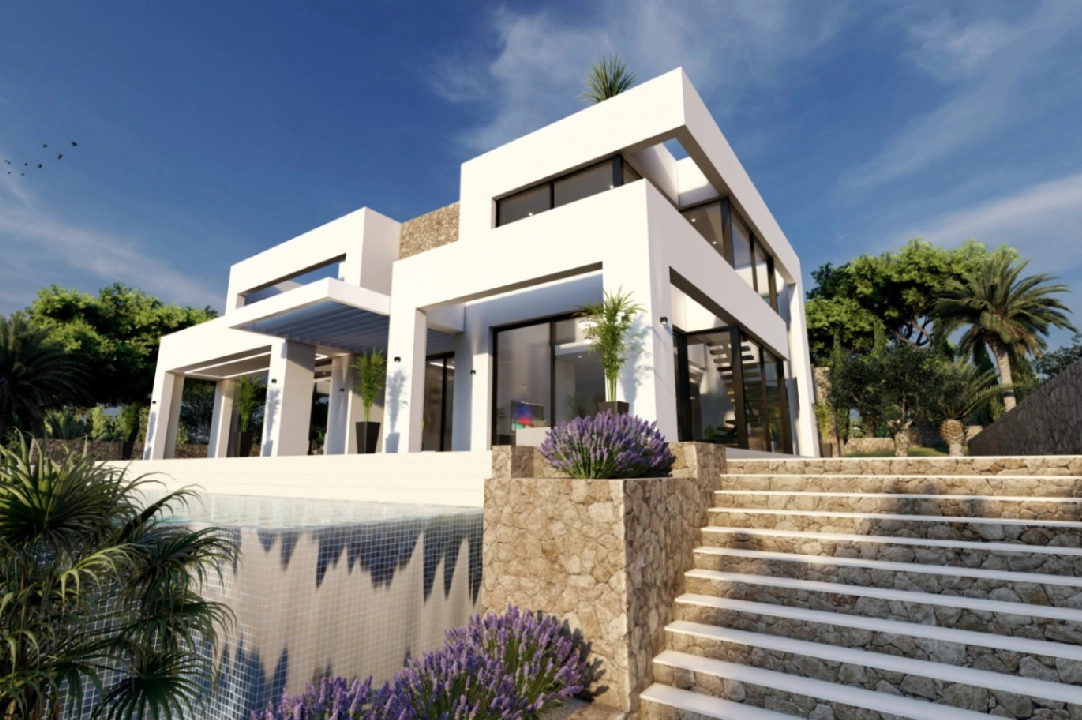 villa en Benissa(La Fustera) en vente, construit 615 m², ano de construccion 2023, aire acondicionado, terrain 1347 m², 4 chambre, 3 salle de bains, piscina, ref.: BI-BE.H-902-1