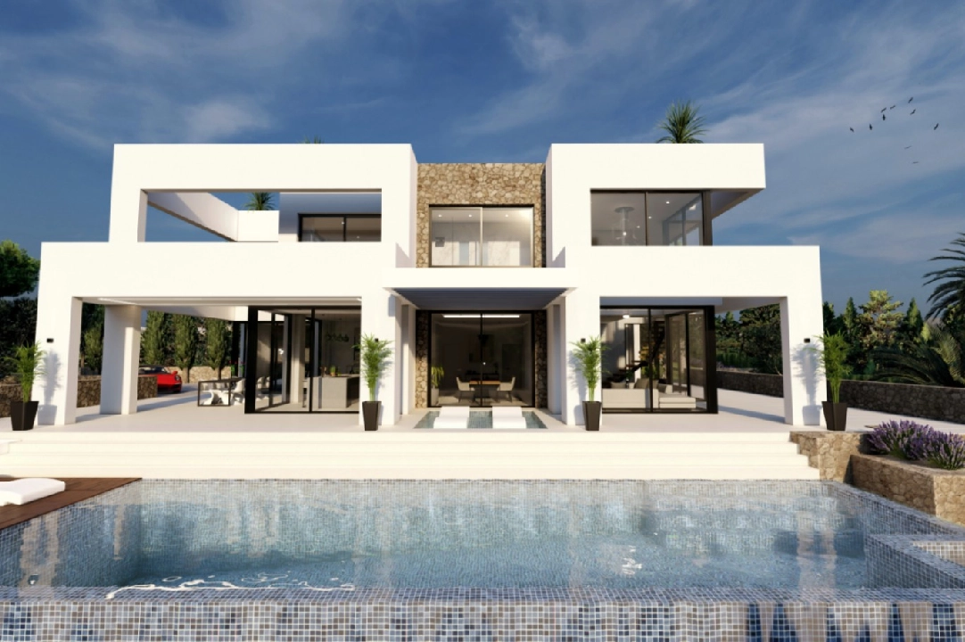 villa en Benissa(La Fustera) en vente, construit 615 m², ano de construccion 2023, aire acondicionado, terrain 1347 m², 4 chambre, 3 salle de bains, piscina, ref.: BI-BE.H-902-2