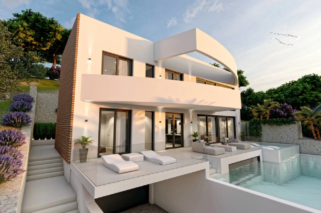 villa en Altea en vente, construit 540 m², ano de construccion 2024, aire acondicionado, terrain 1270 m², 4 chambre, 4 salle de bains, piscina, ref.: BI-AL.H-031-20