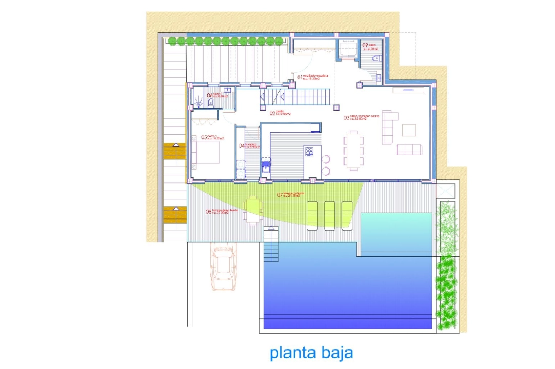 villa en Altea en vente, construit 540 m², ano de construccion 2024, aire acondicionado, terrain 1270 m², 4 chambre, 4 salle de bains, piscina, ref.: BI-AL.H-031-22