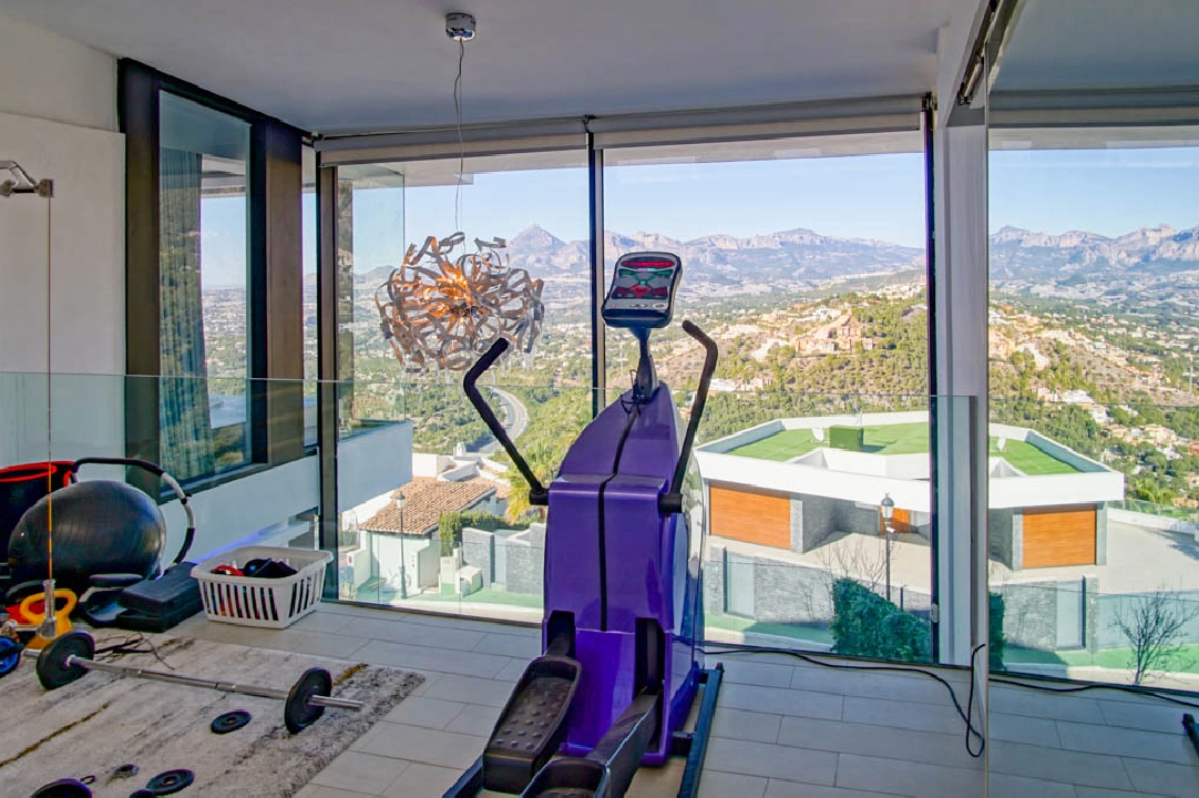 villa en Altea(Altea Hills) en vente, construit 547 m², aire acondicionado, terrain 908 m², 6 chambre, 5 salle de bains, piscina, ref.: BP-7056ALT-32