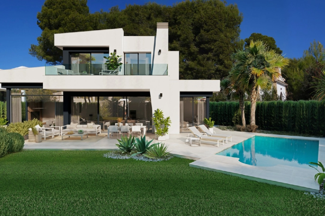 villa en Benissa(La Fustera) en vente, construit 284 m², aire acondicionado, terrain 725 m², 3 chambre, 3 salle de bains, piscina, ref.: BI-BE.H-903-5