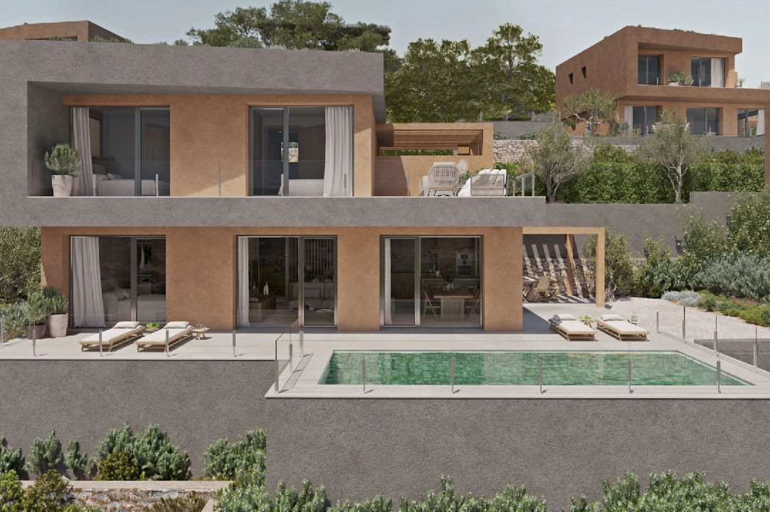 villa en Lliber en vente, construit 314 m², aire acondicionado, terrain 473 m², 3 chambre, 3 salle de bains, piscina, ref.: BP-4379LLIB-14