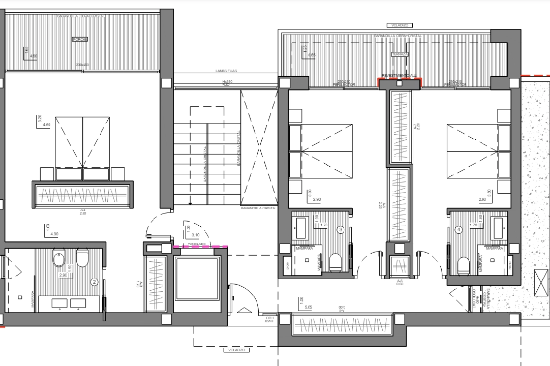 villa en Altea(Altea Hills) en vente, construit 535 m², terrain 1252 m², 4 chambre, 6 salle de bains, ref.: BP-4380ALT-5