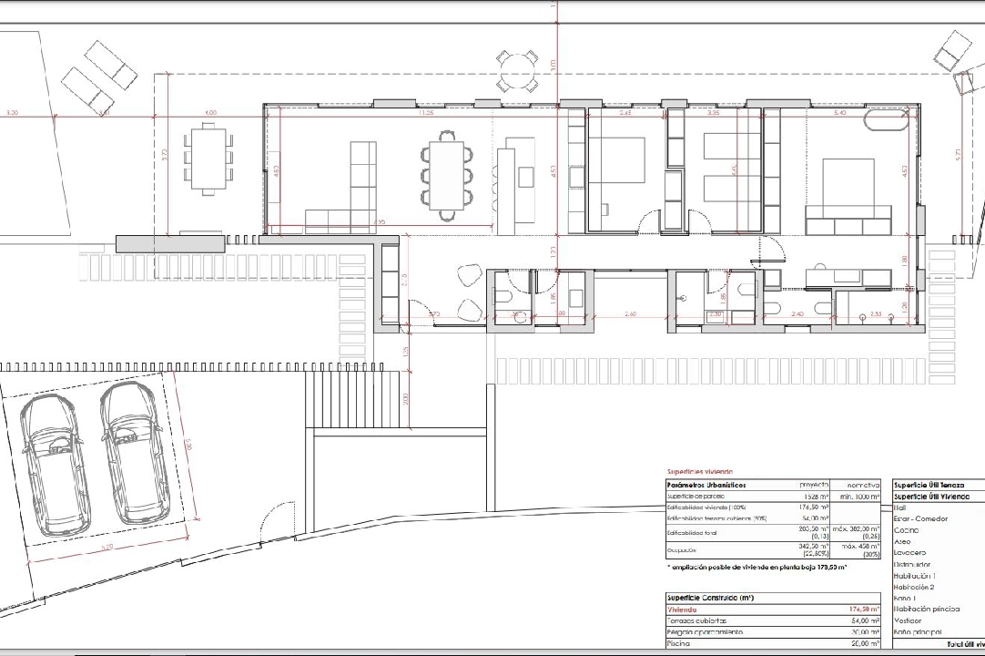 villa en Denia en vente, construit 176 m², ano de construccion 2023, aire acondicionado, terrain 1514 m², 3 chambre, 3 salle de bains, piscina, ref.: BI-DE.H-008-27