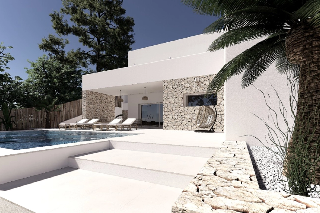 villa en Moraira en vente, construit 190 m², aire acondicionado, terrain 800 m², 4 chambre, 4 salle de bains, piscina, ref.: BI-MT.H-792-3