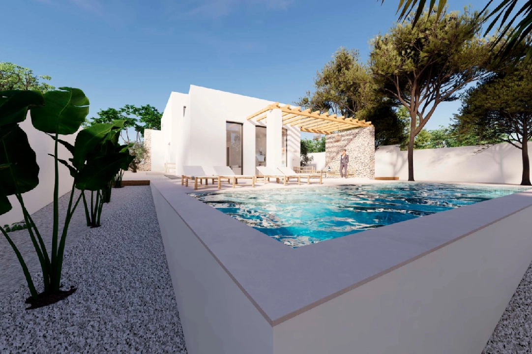 villa en Moraira en vente, construit 268 m², aire acondicionado, terrain 800 m², 4 chambre, 3 salle de bains, piscina, ref.: BI-MT.H-793-1