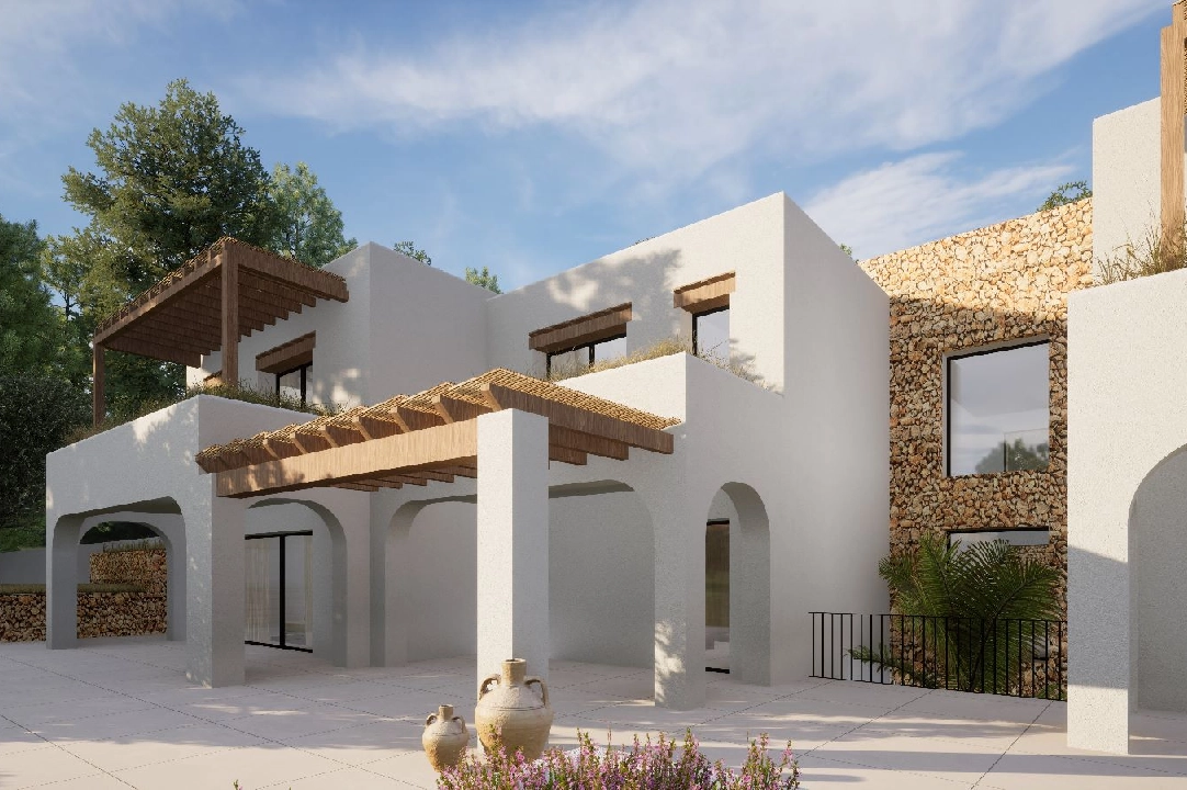 villa en Moraira en vente, construit 2264 m², ano de construccion 2024, aire acondicionado, terrain 2896 m², 6 chambre, 6 salle de bains, piscina, ref.: BI-MT.H-800-2