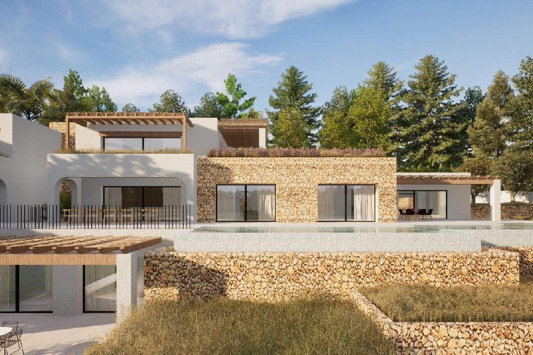 villa en Moraira en vente, construit 2264 m², ano de construccion 2024, aire acondicionado, terrain 2896 m², 6 chambre, 6 salle de bains, piscina, ref.: BI-MT.H-800-4