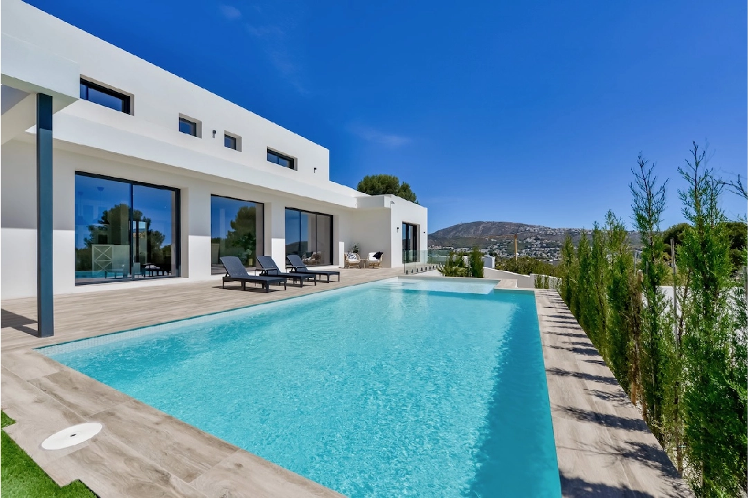 villa en Moraira(La Sabatera) en vente, construit 259 m², aire acondicionado, terrain 811 m², 4 chambre, 3 salle de bains, piscina, ref.: CA-H-1766-AMBI-2