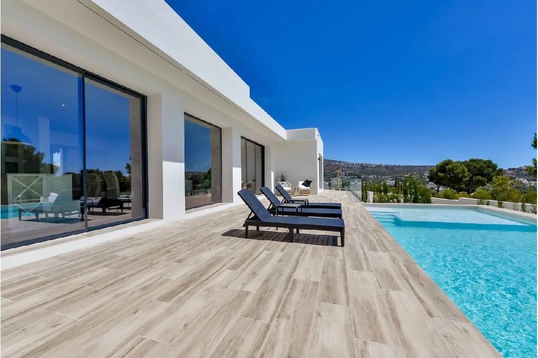 villa en Moraira(La Sabatera) en vente, construit 259 m², aire acondicionado, terrain 811 m², 4 chambre, 3 salle de bains, piscina, ref.: CA-H-1766-AMBI-48