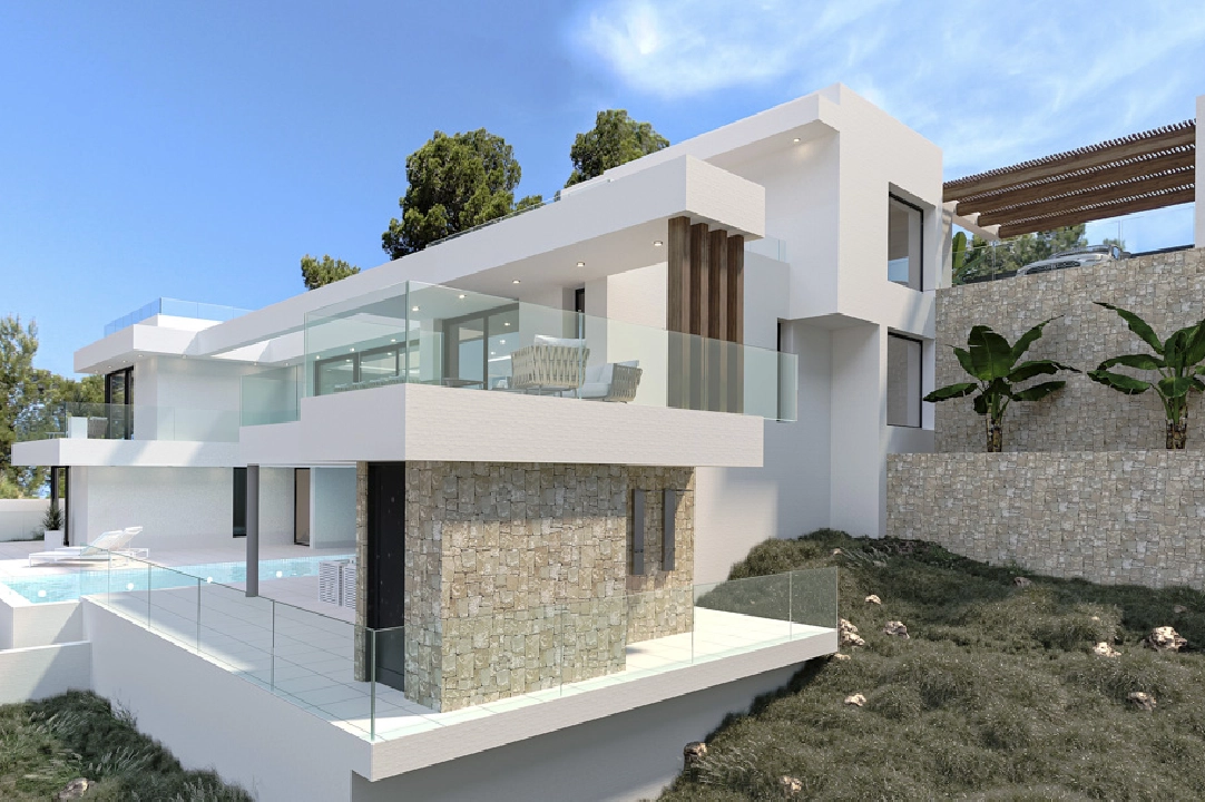 villa en Calpe(Partida Empedrola) en vente, construit 453 m², aire acondicionado, terrain 1013 m², 4 chambre, 5 salle de bains, ref.: BP-4308CAL-5