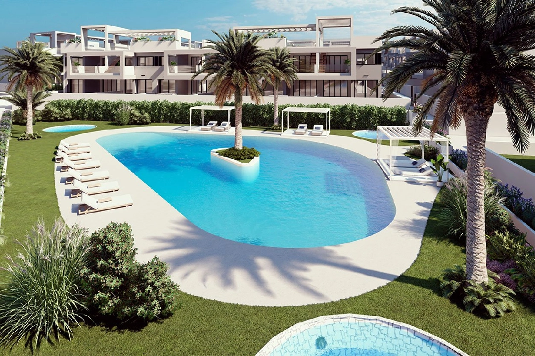 atico en Torrevieja en vente, construit 179 m², estado nuevo, 2 chambre, 2 salle de bains, piscina, ref.: HA-TON-221-A02-19