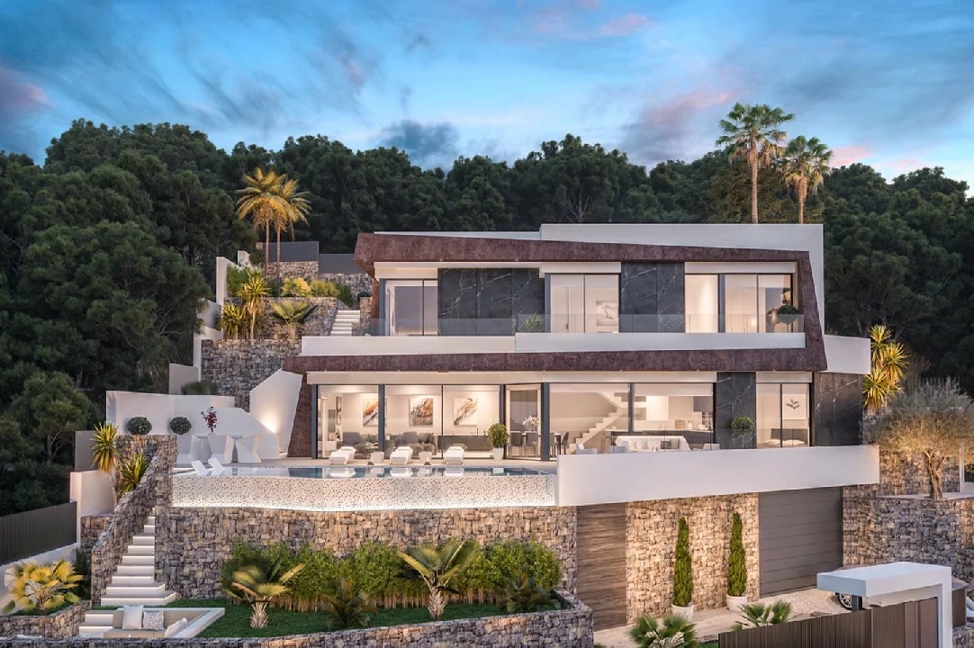 villa en Calpe en vente, construit 273 m², aire acondicionado, 4 chambre, 5 salle de bains, piscina, ref.: BS-84512482-2