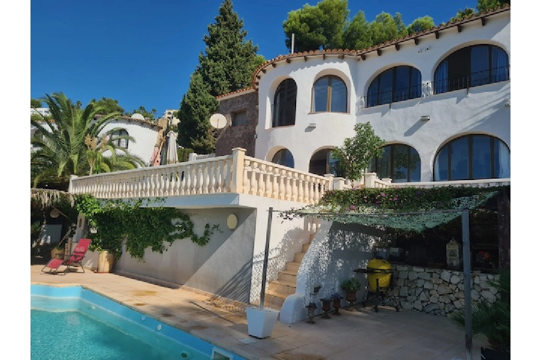 villa en Benissa(Montemar) en vente, construit 165 m², aire acondicionado, terrain 980 m², 3 chambre, 3 salle de bains, piscina, ref.: CA-H-1776-AMB-1