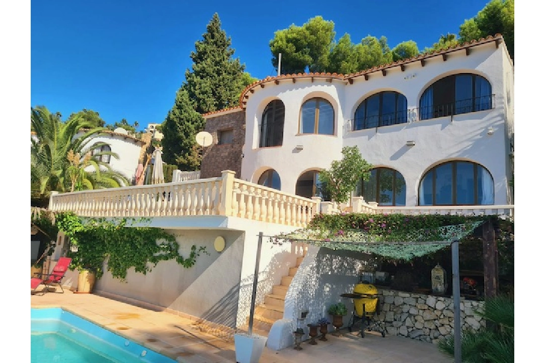 villa en Benissa(Montemar) en vente, construit 165 m², aire acondicionado, terrain 980 m², 3 chambre, 3 salle de bains, piscina, ref.: CA-H-1776-AMB-30