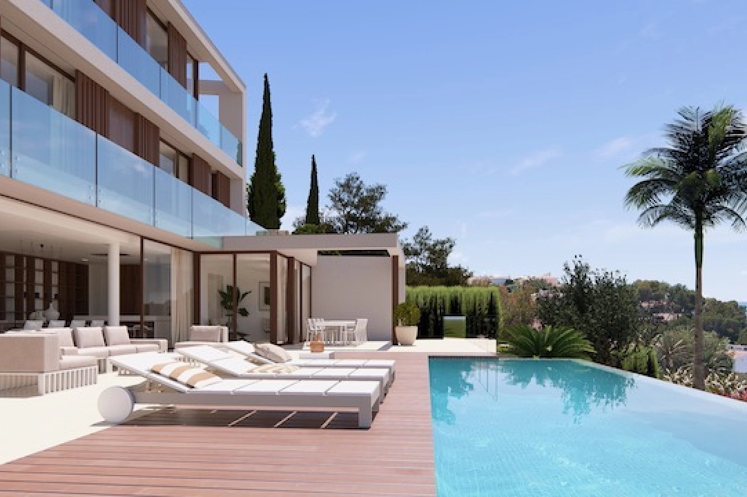 villa en Benissa(San Jaime) en vente, construit 831 m², aire acondicionado, terrain 770 m², 4 chambre, 4 salle de bains, piscina, ref.: CA-H-1775-AMB-8