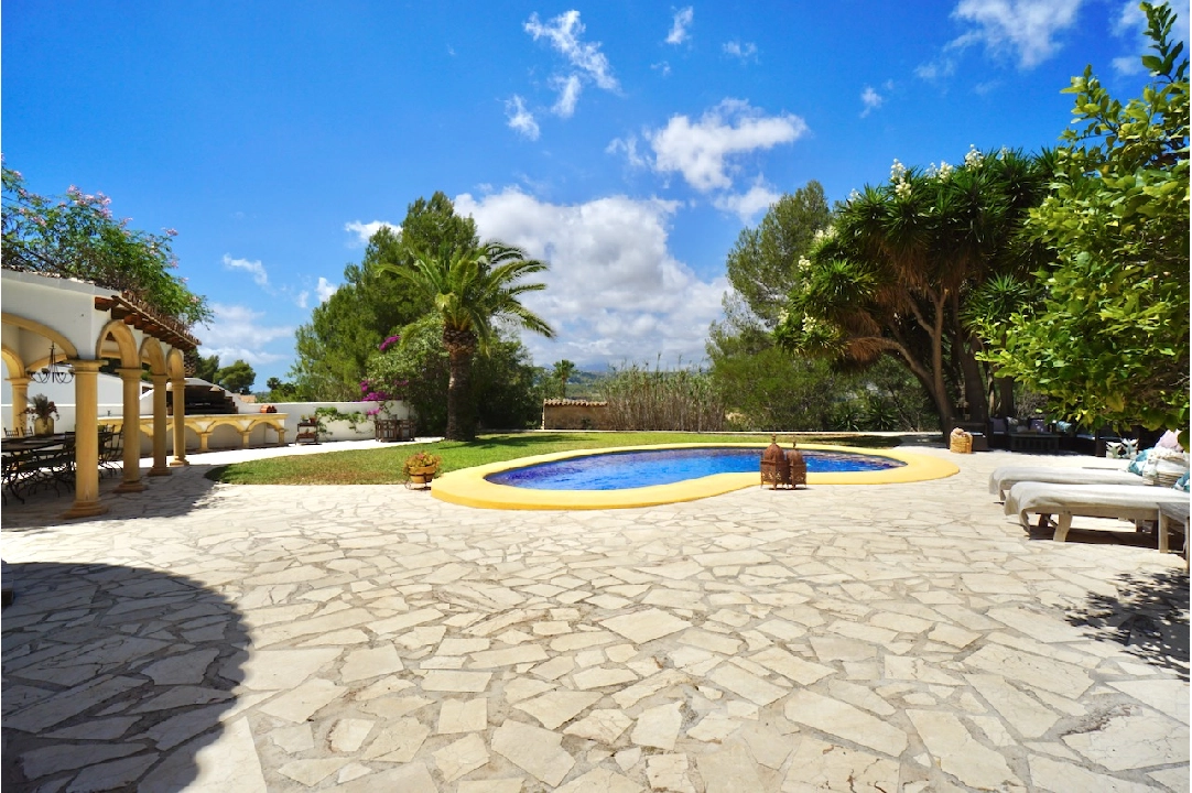 villa en Moraira(Moraira Alcasar) en vente, construit 267 m², aire acondicionado, terrain 972 m², 5 chambre, 3 salle de bains, piscina, ref.: CA-H-1781-AMBI-3