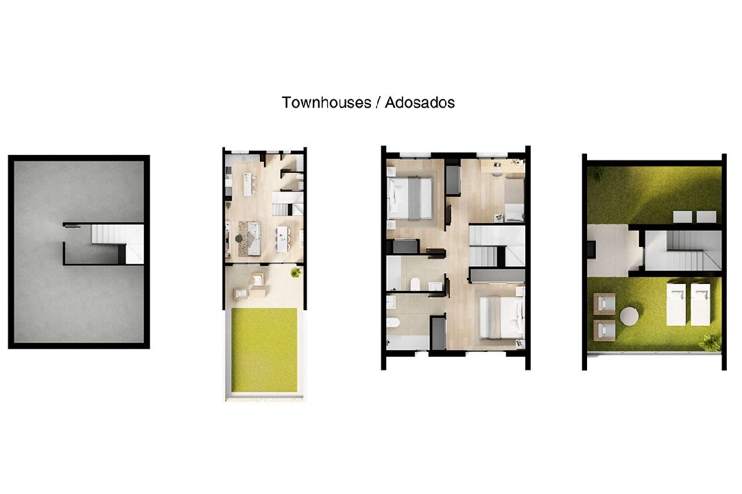 adosado en Finestrat en vente, construit 249 m², estado nuevo, aire acondicionado, 3 chambre, 2 salle de bains, piscina, ref.: HA-FIN-380-R02-12