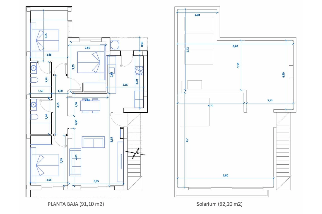 villa en Ciudad Quesada en vente, construit 183 m², estado nuevo, aire acondicionado, terrain 185 m², 3 chambre, 2 salle de bains, piscina, ref.: HA-CQN-111-E01-12