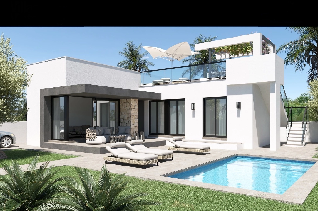 villa en Els Poblets en vente, construit 84 m², ano de construccion 2025, aire acondicionado, terrain 382 m², 3 chambre, 2 salle de bains, ref.: VPD-Villas-1A-1