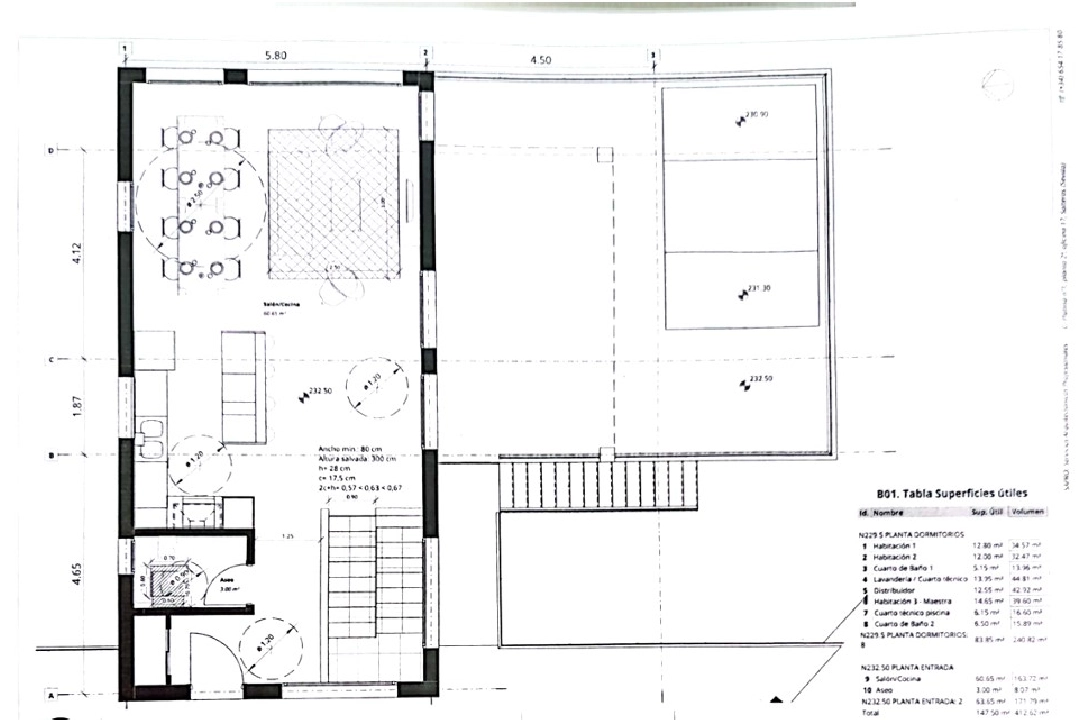 villa en Benitachell(Cumbre del Sol) en vente, construit 418 m², aire acondicionado, terrain 836 m², 4 chambre, 3 salle de bains, piscina, ref.: BP-4411BELL-46