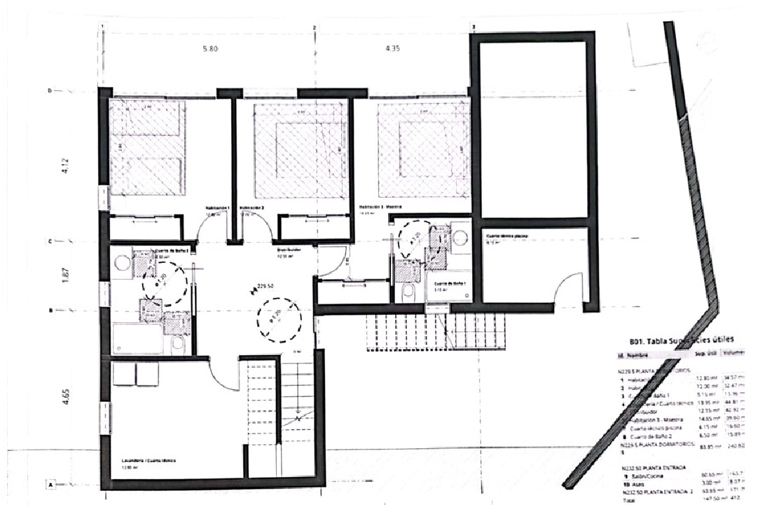 villa en Benitachell(Cumbre del Sol) en vente, construit 418 m², aire acondicionado, terrain 836 m², 4 chambre, 3 salle de bains, piscina, ref.: BP-4411BELL-47