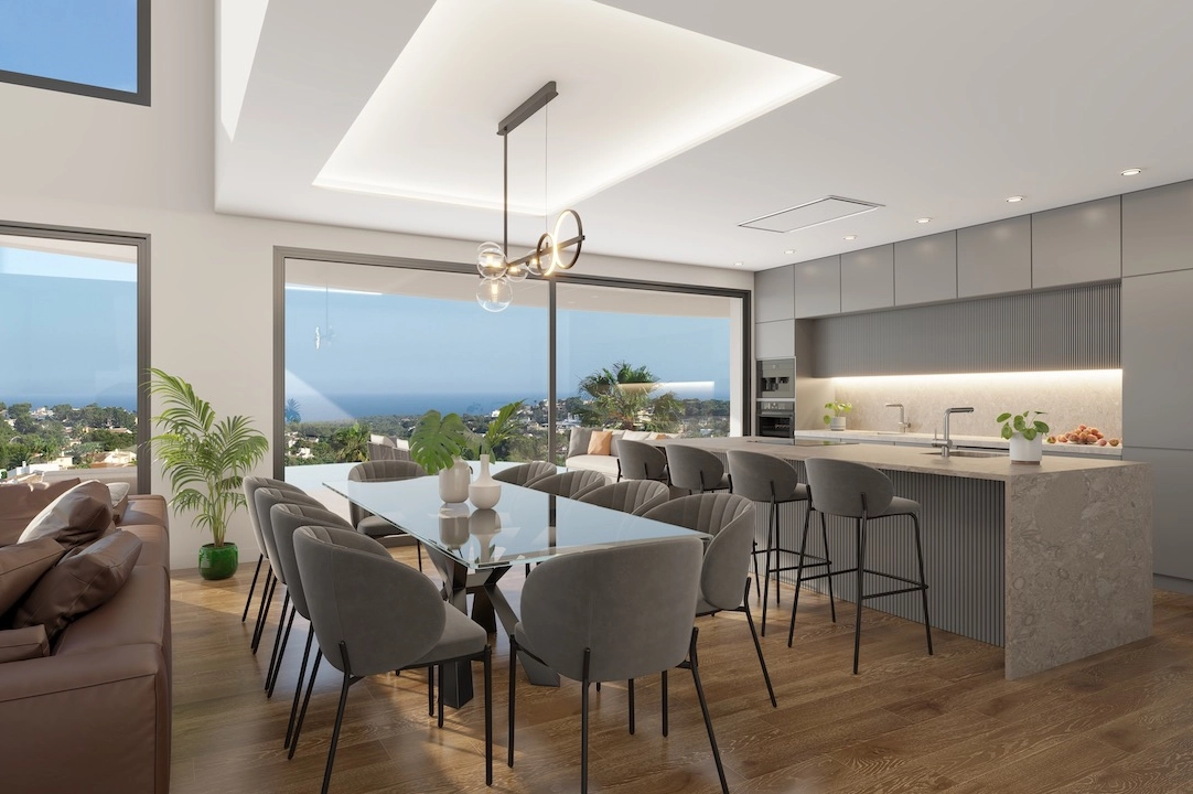 villa en Moraira(La Sabatera) en vente, construit 185 m², aire acondicionado, terrain 801 m², 4 chambre, 4 salle de bains, piscina, ref.: CA-H-1786-AMB-5