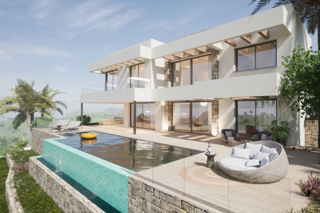 villa en Moraira(La Sabatera) en vente, construit 411 m², aire acondicionado, 4 chambre, 4 salle de bains, piscina, ref.: CA-H-1787-AMB-3