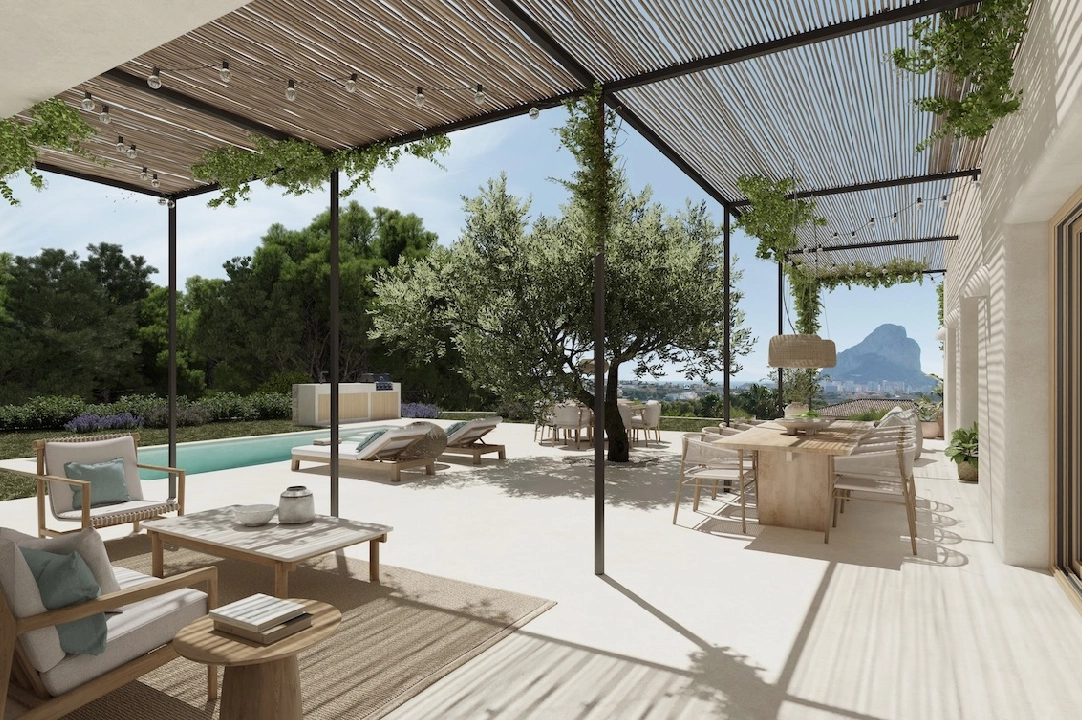 villa en Calpe(Calpe Town Centre) en vente, construit 349 m², aire acondicionado, terrain 1079 m², 3 chambre, 3 salle de bains, piscina, ref.: CA-H-1788-AMB-2