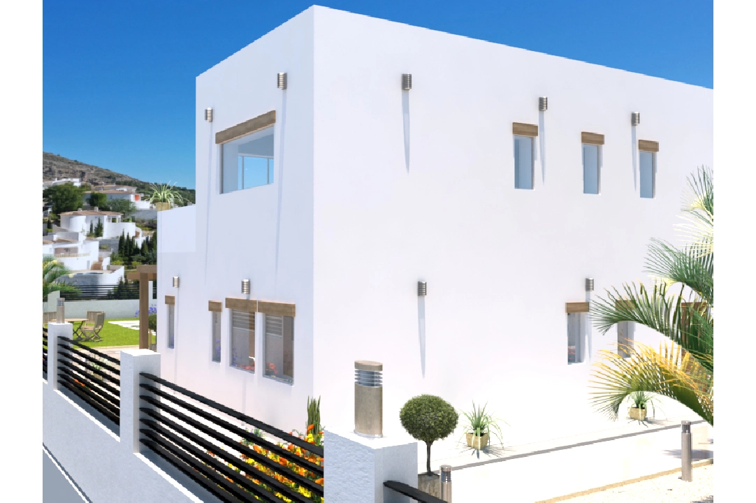 villa en Alcalali(La Solana Gardens) en vente, construit 303 m², aire acondicionado, terrain 600 m², 4 chambre, 3 salle de bains, piscina, ref.: BP-4415ALC-11