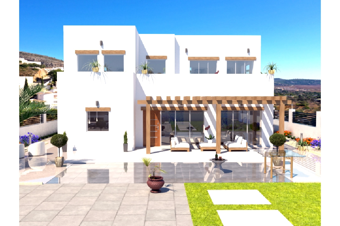 villa en Alcalali(La Solana Gardens) en vente, construit 303 m², aire acondicionado, terrain 600 m², 4 chambre, 3 salle de bains, piscina, ref.: BP-4415ALC-9