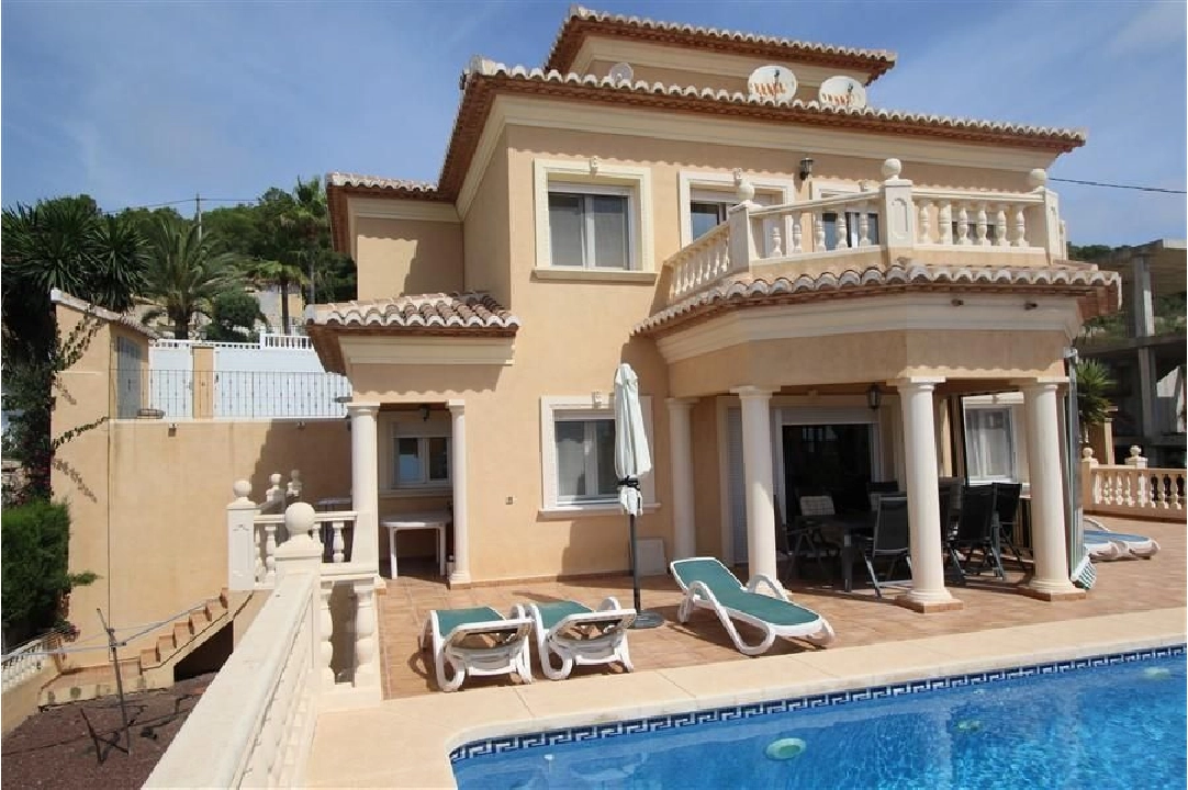 villa en Calpe(Gran sol) en vente, construit 250 m², aire acondicionado, terrain 927 m², 4 chambre, 3 salle de bains, piscina, ref.: COB-3261-10535-1