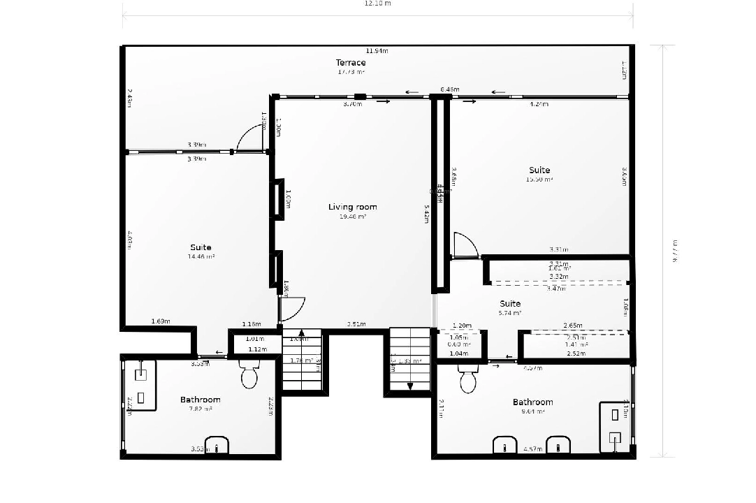 villa en Altea(Mascarat) en vente, construit 296 m², aire acondicionado, terrain 823 m², 2 chambre, 2 salle de bains, piscina, ref.: COB-3319-10535-25