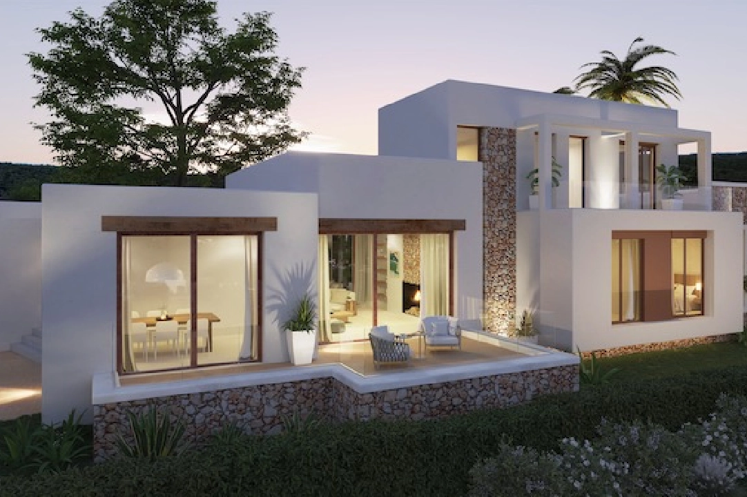 villa en Javea(Residencial Cansalades) en vente, construit 290 m², aire acondicionado, terrain 1520 m², 4 chambre, 4 salle de bains, piscina, ref.: CA-H-1798-AMBI-4