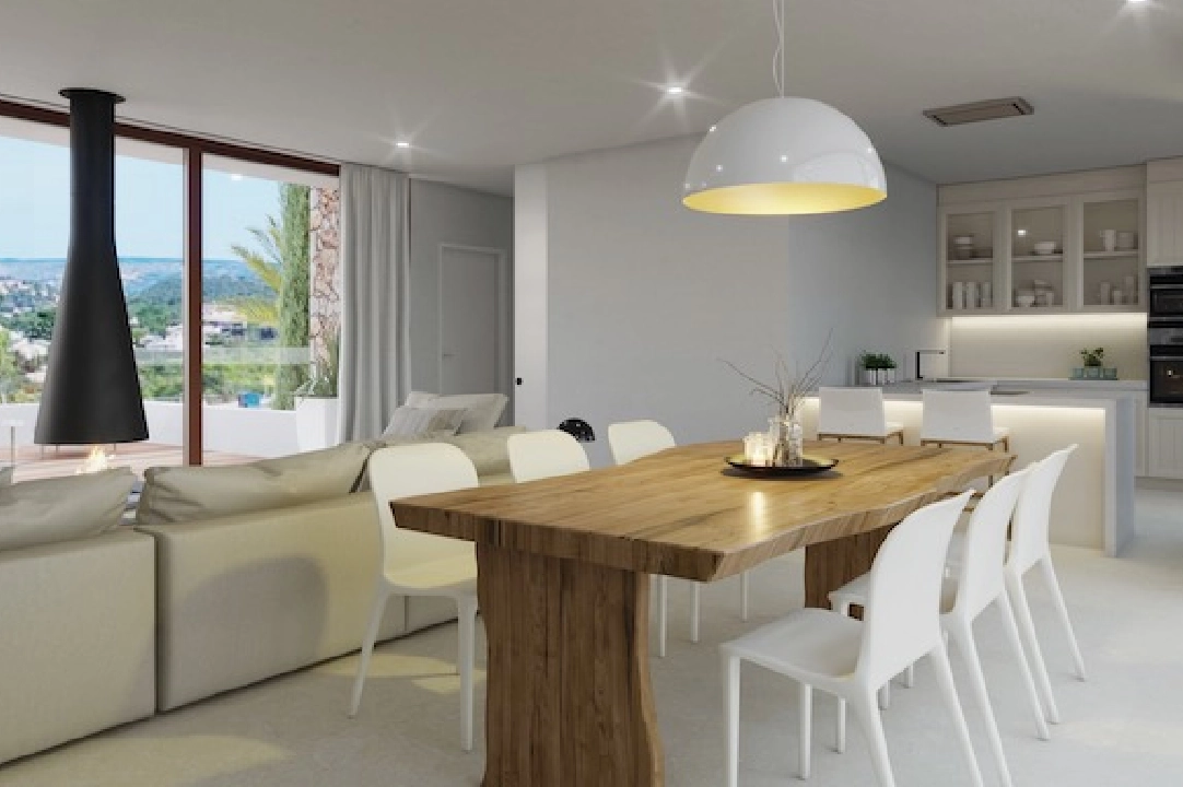 villa en Javea(Villes del vent) en vente, construit 170 m², aire acondicionado, terrain 1000 m², 3 chambre, 2 salle de bains, piscina, ref.: CA-H-1799-AMBI-6