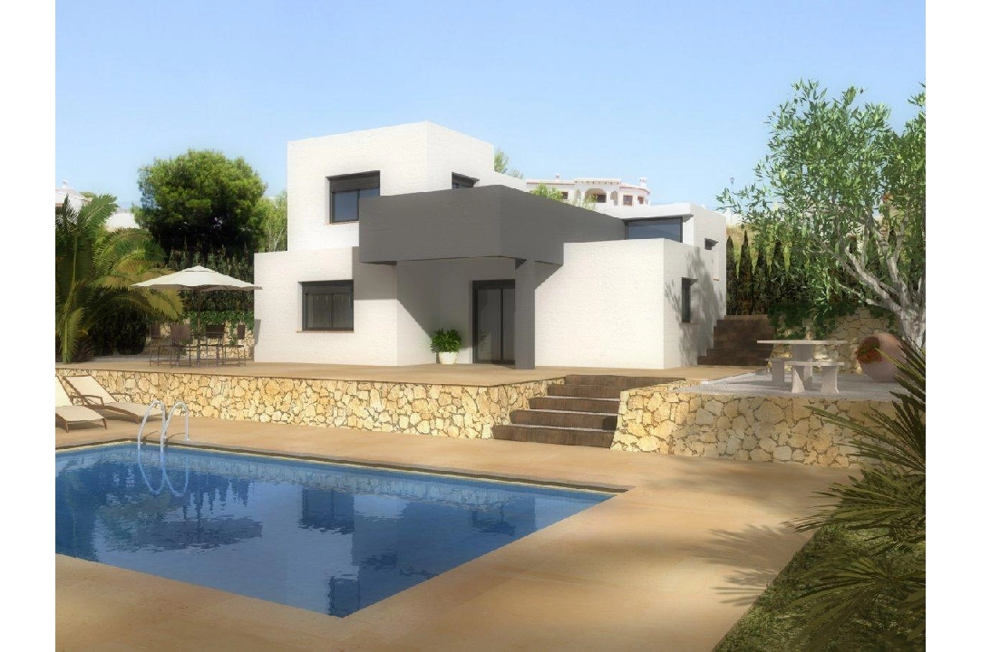 villa en Pedreguer en vente, construit 125 m², ano de construccion 2025, aire acondicionado, terrain 725 m², 3 chambre, 2 salle de bains, piscina, ref.: AM-11103DA-1