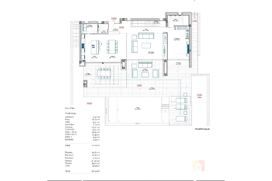 villa en Moraira en vente, construit 434 m², ano de construccion 2019, aire acondicionado, terrain 800 m², 4 chambre, 3 salle de bains, piscina, ref.: AM-11856DA-7