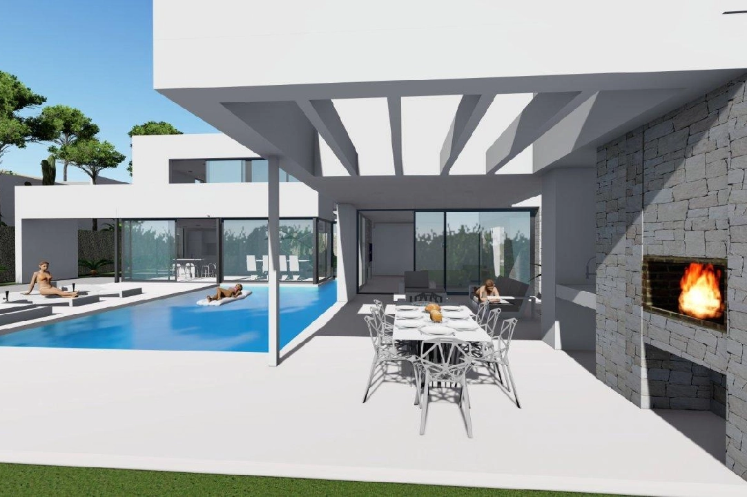 villa en Calpe en vente, construit 370 m², ano de construccion 2019, aire acondicionado, terrain 1252 m², 4 chambre, 4 salle de bains, piscina, ref.: AM-11348DA-3