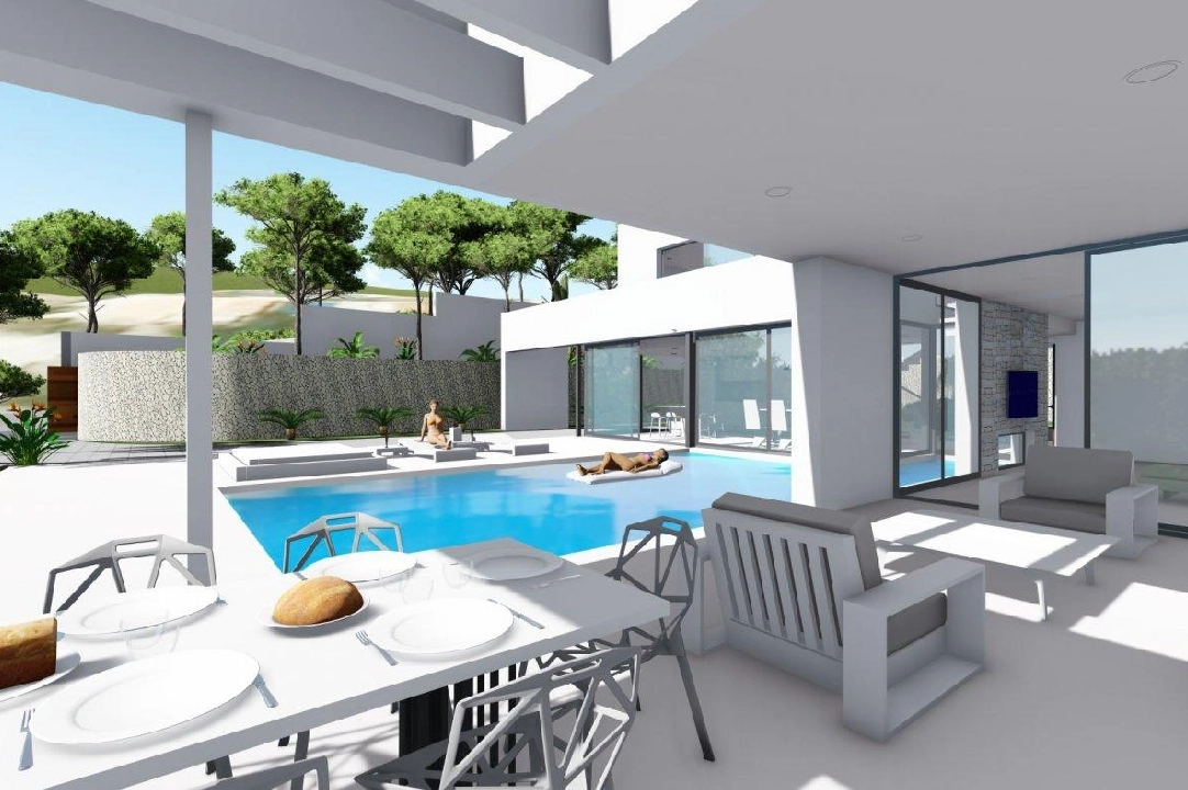 villa en Calpe en vente, construit 370 m², ano de construccion 2019, aire acondicionado, terrain 1252 m², 4 chambre, 4 salle de bains, piscina, ref.: AM-11348DA-4