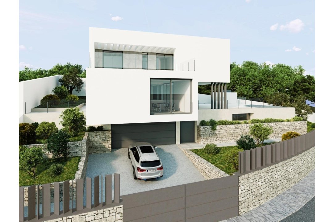 villa en Moraira en vente, construit 394 m², ano de construccion 2020, aire acondicionado, terrain 800 m², 4 chambre, 3 salle de bains, piscina, ref.: AM-11509DA-28