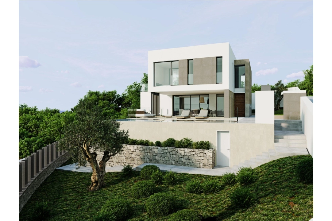 villa en Moraira en vente, construit 394 m², ano de construccion 2020, aire acondicionado, terrain 800 m², 4 chambre, 3 salle de bains, piscina, ref.: AM-11509DA-29