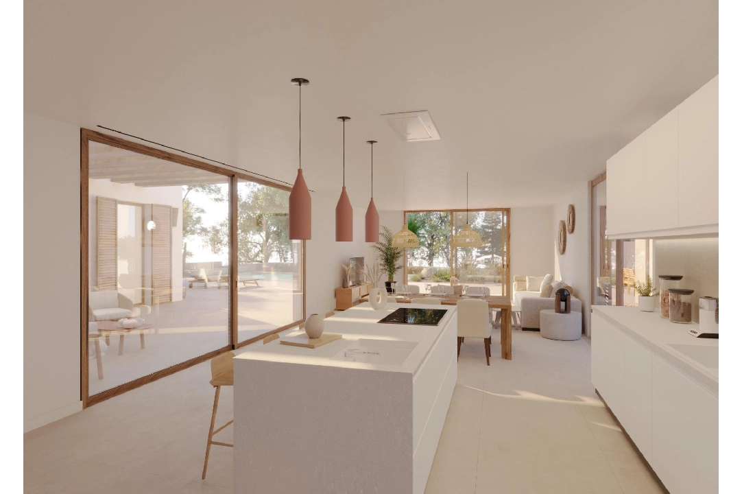 villa en Moraira en vente, construit 213 m², ano de construccion 2021, aire acondicionado, terrain 971 m², 4 chambre, 3 salle de bains, piscina, ref.: AM-11549DA-6