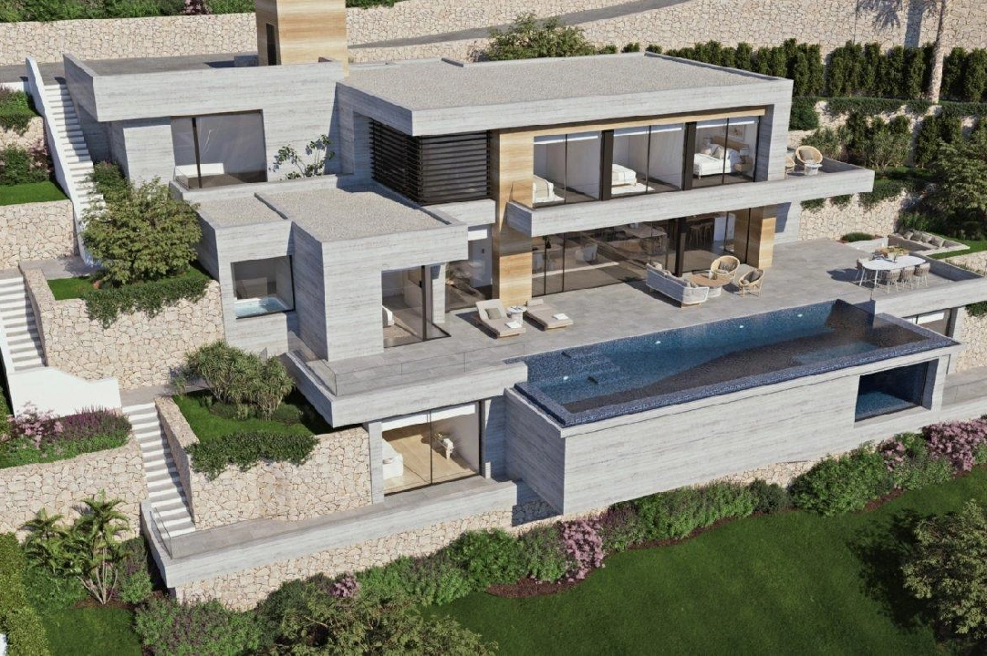 villa en Benissa en vente, construit 474 m², ano de construccion 2021, aire acondicionado, terrain 1565 m², 4 chambre, 4 salle de bains, piscina, ref.: AM-11597DA-6