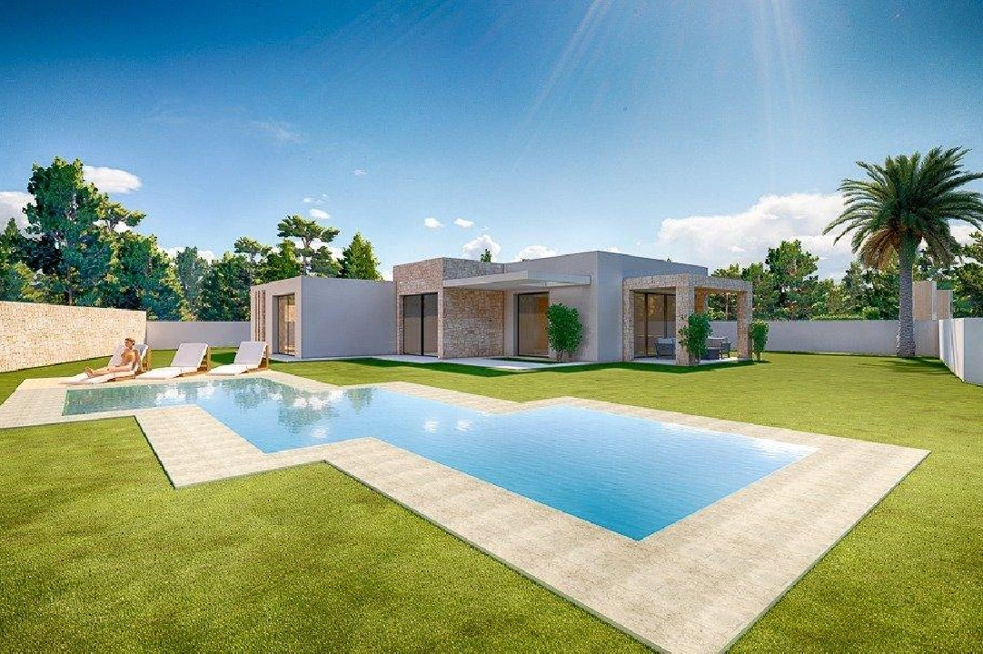 villa en Benissa en vente, construit 164 m², ano de construccion 2021, aire acondicionado, terrain 1001 m², 3 chambre, 2 salle de bains, piscina, ref.: AM-11607DA-2