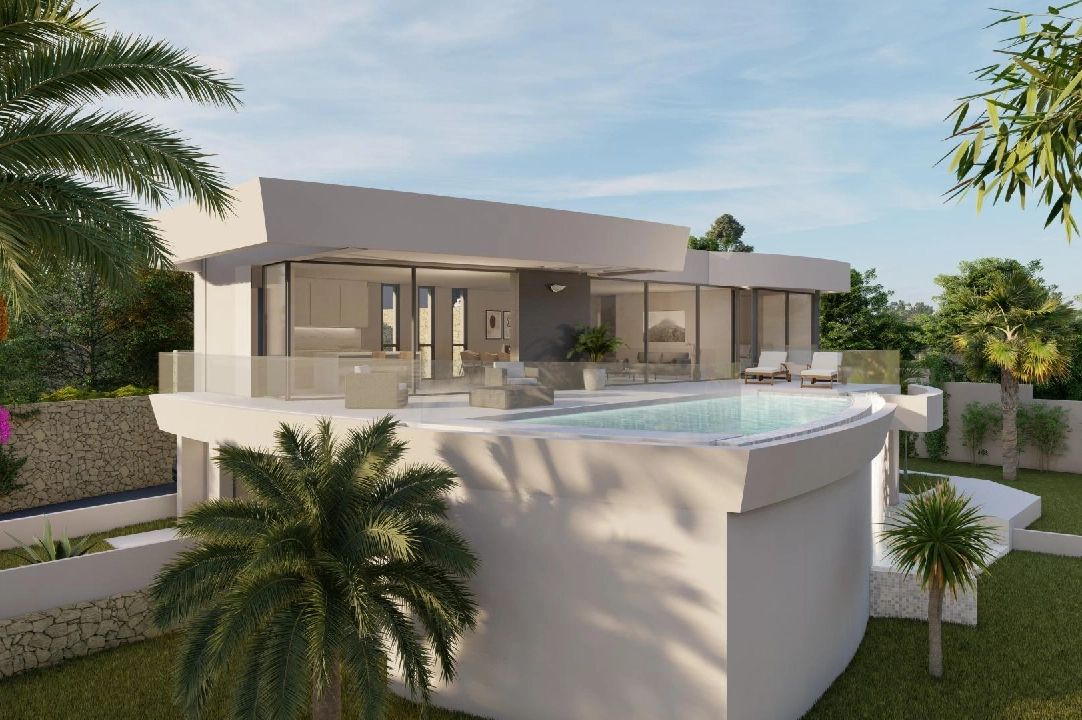 villa en Calpe en vente, construit 273 m², ano de construccion 2022, aire acondicionado, terrain 805 m², 4 chambre, 4 salle de bains, piscina, ref.: AM-11772DA-1