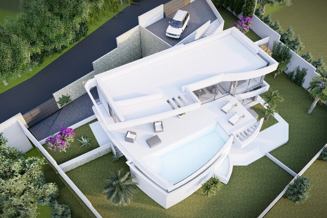 villa en Calpe en vente, construit 273 m², ano de construccion 2022, aire acondicionado, terrain 805 m², 4 chambre, 4 salle de bains, piscina, ref.: AM-11772DA-10