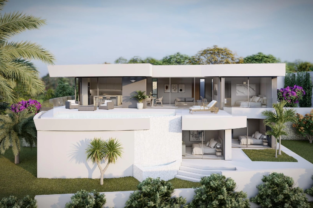 villa en Calpe en vente, construit 273 m², ano de construccion 2022, aire acondicionado, terrain 805 m², 4 chambre, 4 salle de bains, piscina, ref.: AM-11772DA-2