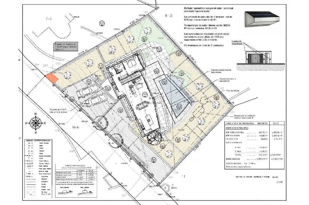 villa en Calpe en vente, construit 273 m², ano de construccion 2022, aire acondicionado, terrain 805 m², 4 chambre, 4 salle de bains, piscina, ref.: AM-11772DA-22