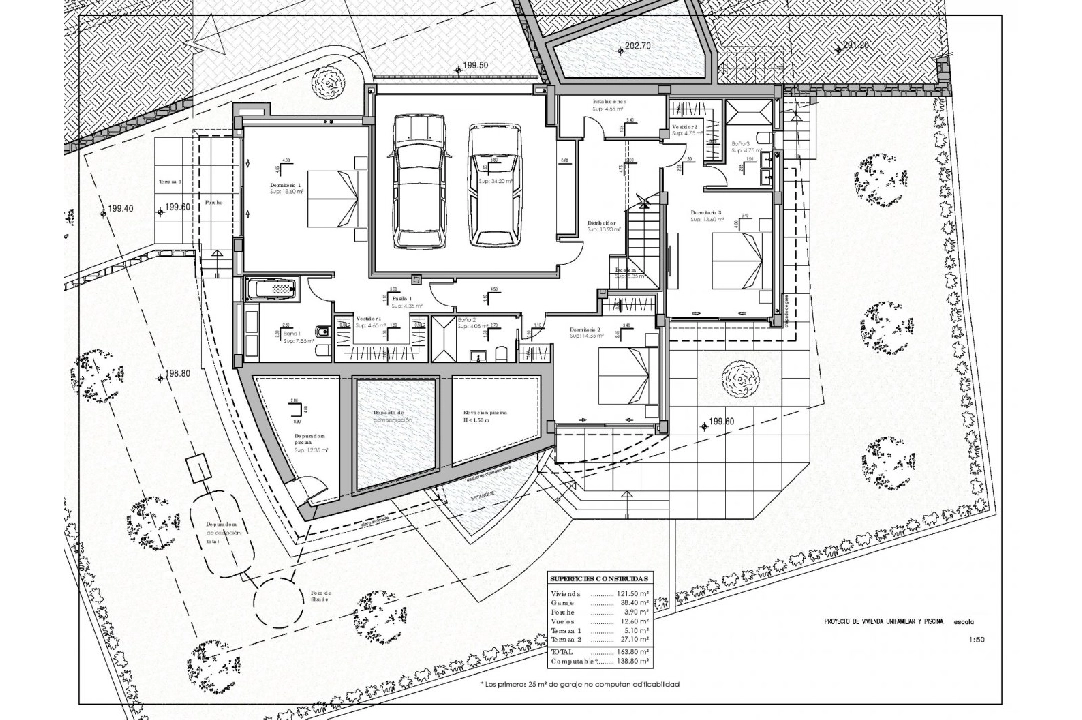 villa en Calpe en vente, construit 273 m², ano de construccion 2022, aire acondicionado, terrain 805 m², 4 chambre, 4 salle de bains, piscina, ref.: AM-11772DA-24